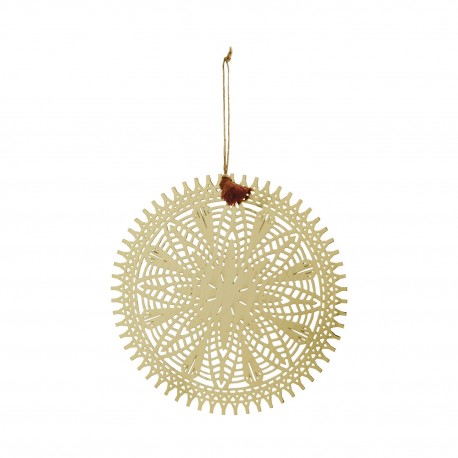 decoration murale disque dore metal ornament madam stoltz