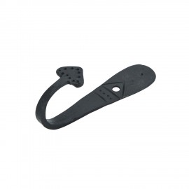 patere murale artisanale noire vintage fer forge madam stoltz