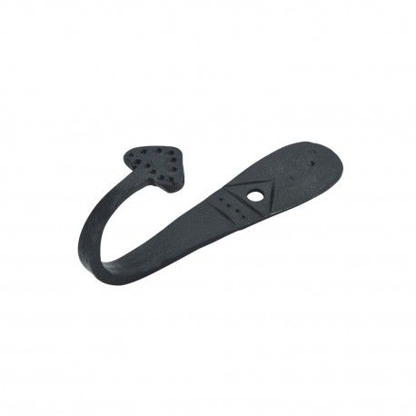 patere murale artisanale noire vintage fer forge madam stoltz