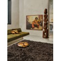 coussin salon canape velours raye chic brique orange chocolat hk living