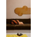 coussin salon canape velours raye chic brique orange chocolat hk living