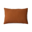 coussin salon canape velours raye chic brique orange chocolat hk living