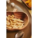 bol sculpte en bois acacia forme de pomme hk living