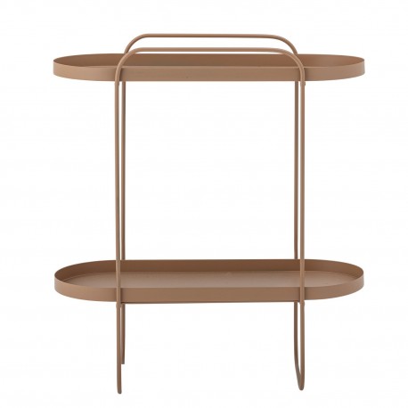 table d appoint design ovale deux niveaux console metal bloomingville