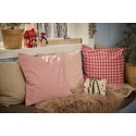grande housse coussin coton raye rouge blanc ib laursen