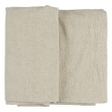 nappe carree unie beige coton lin naturel ib laursen