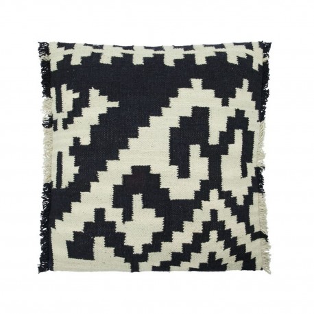 grande housse coussin coton epais graphuique noir blanc house doctor