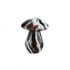 champignon en verre decoratif marron madam stoltz