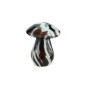 champignon en verre decoratif marron madam stoltz