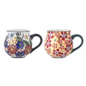 tasses fleuries multicolores bloomingville florist set de 2