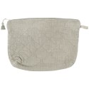 trousse de toilette coton uni beige lin matelasse ib laursen