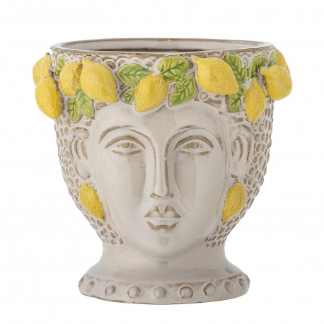 cache pot tete style sicilien decoration baroque citron bloomingville limone