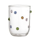 Verre à eau soufflé décoré Bloomingville Thalia