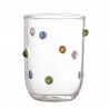 Verre à eau soufflé décoré Bloomingville Thalia