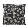 Coussin coton recyclé fleuri Bloomingville Mali