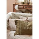 ib laursen housse de coussin rectangulaire lin vert olive 40 x 60 cm
