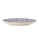 assiette orientale bleu oiseau gres peint main bloomingville karlie