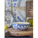 bol petit dejeuner oriental gres peint main bleu bloomingville karlie
