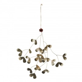 Branche de gui métal décoratif Madam Stoltz Mistletoe