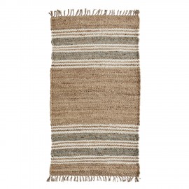petit tapis en jute naturel rayures madam stoltz