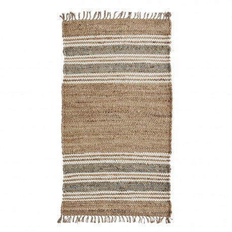 petit tapis en jute naturel rayures madam stoltz