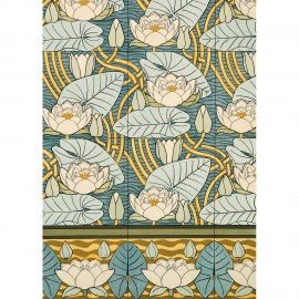 affiche art deco nenuphars the dybdahl water lilies
