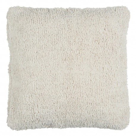 grande housse coussin poilu tufte moelleux blanc coton ib laursen