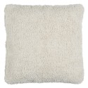 grande housse coussin poilu tufte moelleux blanc coton ib laursen