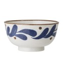 bol petit dejeuner cottage porcelaine motif bleu bloomingville camelia