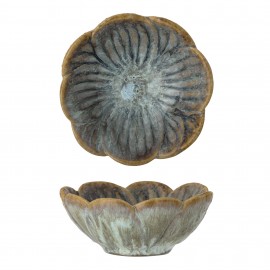 petit bol floral vegetal gres vert bloomingville adorah