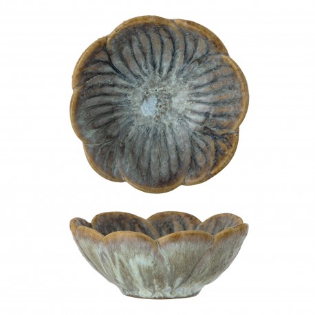 petit bol floral vegetal gres vert bloomingville adorah