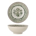 bol ceramqiue peinte motif vert bloomingville heikki