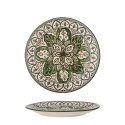 petite assiette gres peint main oriental vert bloomingville karlie
