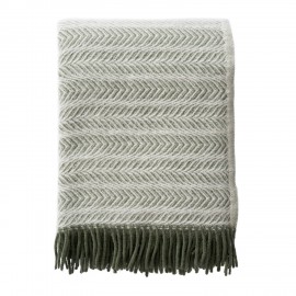 plaid epais chaud laine agneau vert clair pale klippan alm