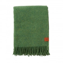couverture plaid laine recyclee vert klippan true