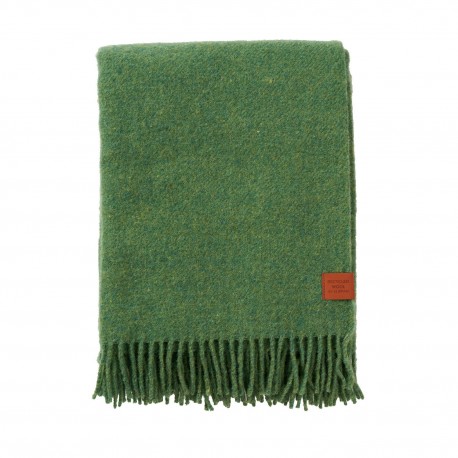 couverture plaid laine recyclee vert klippan true