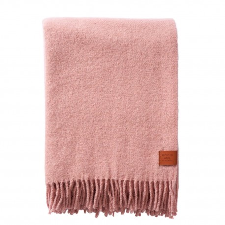 plaid rose pastel clair laine recyclee klippan true