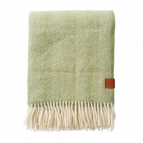 Plaid laine recyclée Klippan Herringbone