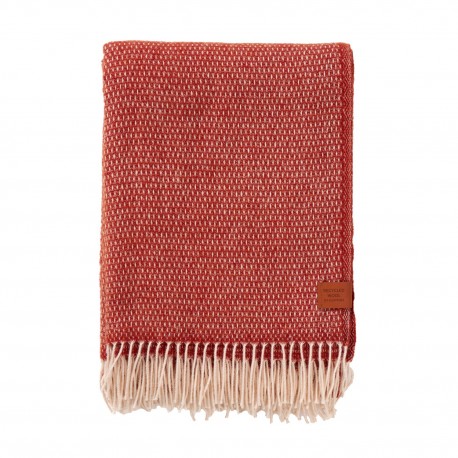 plaid chic merinos doux chaud rouge klippan hugo