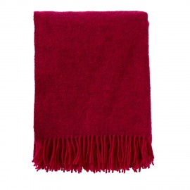 couverture laine agneau rose fuchsia fonce klippan gotland