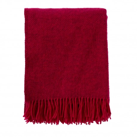 couverture laine agneau rose fuchsia fonce klippan gotland