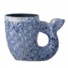 petit vase gres bleu poisson bloomingville ariella
