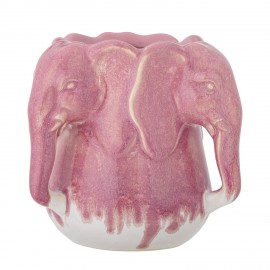 petit vase ceramique rose elephants bloomingville pontus