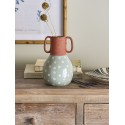 vase gres peint vert clair jade terracotta bloomingville hercule