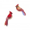 Oiseaux décoratifs carton Studio Roof Cardinals set de 2