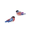 oiseaux muraux decoration carton pinsons studio roof finches