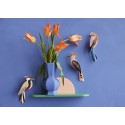 oiseau decoratif mural papier huppe studio roof hoopoe