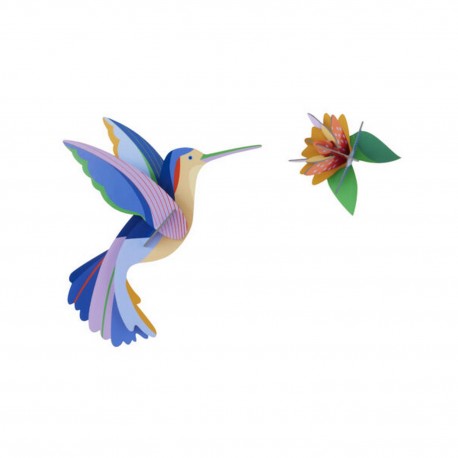 Oiseau décoratif mural colibri Studio roof hummingbird