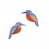 Oiseaux décoratifs Martins-pêcheurs Studio Roof Kingfishers set de 2