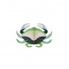 decoration murale marine crab vert studio roof mini crab